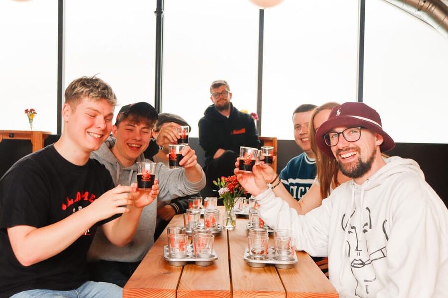 3 Locks Brewing Company: Guided tasting and brewery tour - The tank pour is the unusual moment