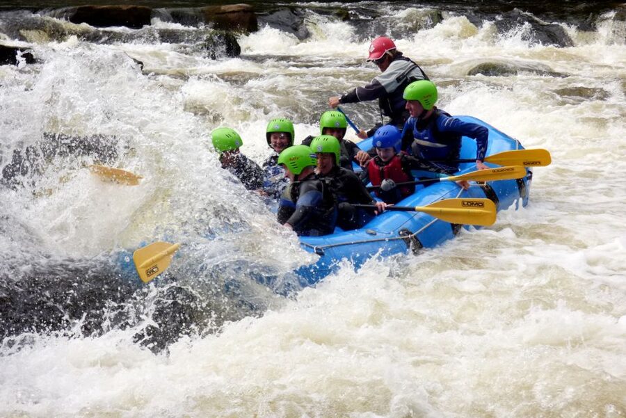 Aberfeldy: Rafting on the River Tay - Arriving at Splash White Water Rafting