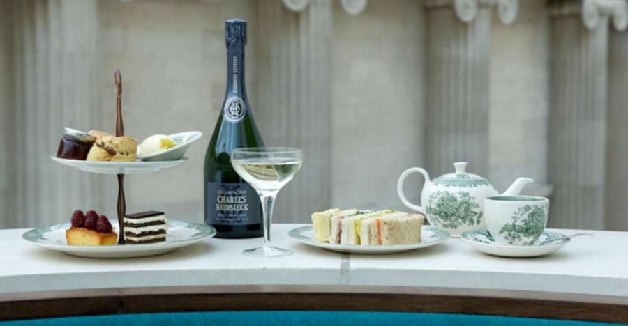 Afternoon Tea at the British Museum - The Great Court setting under the glass roof