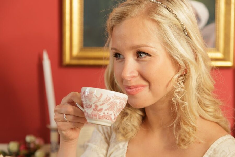 Afternoon Tea at The Regency Tea Room - The food: sandwiches, cakes, and a warm Dorset scone