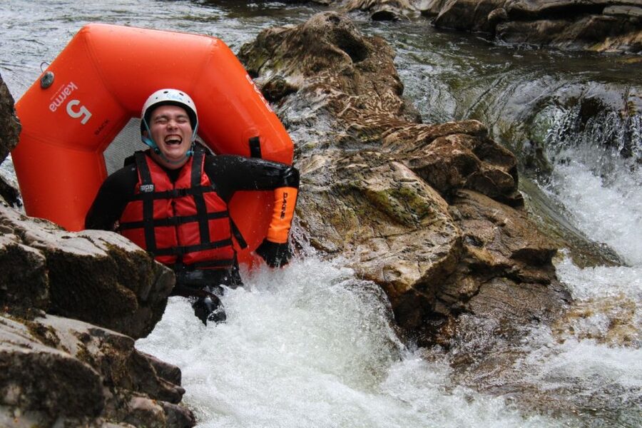 Aviemore, Cairngorms: RIVER TUBING - River Feshie - Meeting the River Wild Adventures team near Kingussie