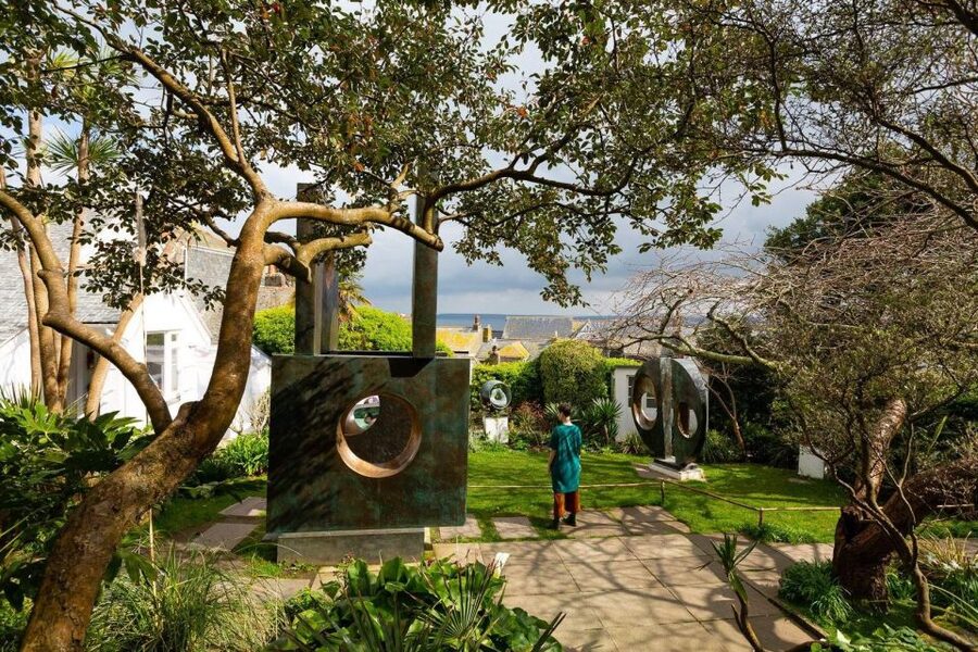Barbara Hepworth Museum & Sculpture Garden: entry to site. - Upstairs in Hepworth’s former living area