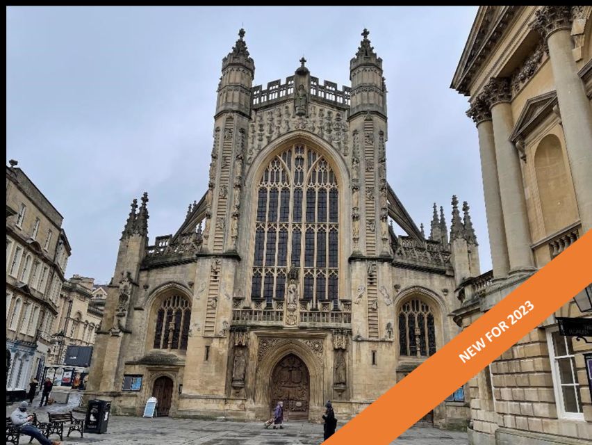 Bath: Walking Tour of Bath and Guided Tour of Bath Abbey - The Pump Room and Bath Abbey from outside