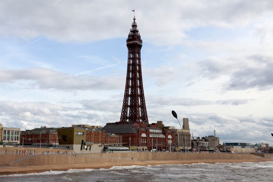 Blackpool: Tower Eye Entry Ticket - Climbing toward the 380-foot viewing level