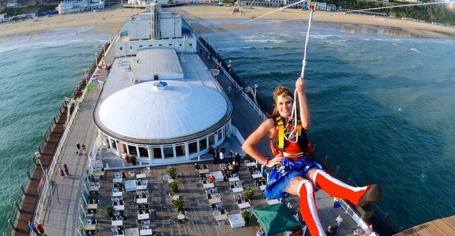 Bournemouth Pier: PierZip Entrance Ticket - Reaching the RockReef Activity Centre