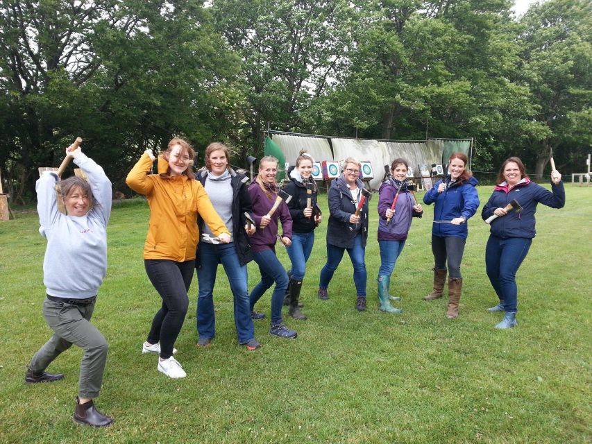 Brighton: Axe Throwing - A small group makes instruction more useful