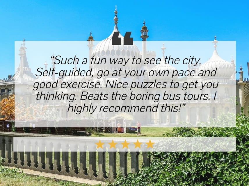 Brighton: City Walking Tour & Exploration Game - Finishing near the Royal Pavilion