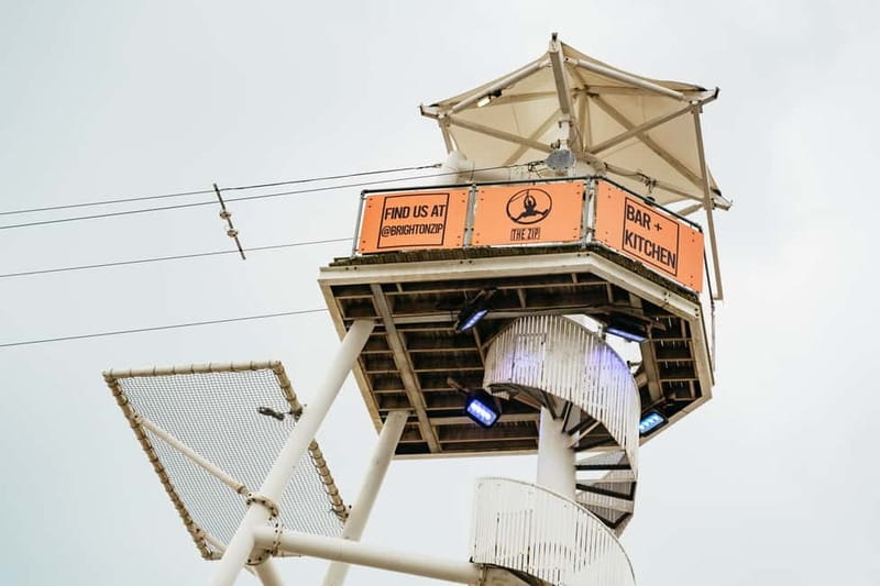 Brighton: Zip Wire Experience Ticket - Food, drinks, and what to do afterward