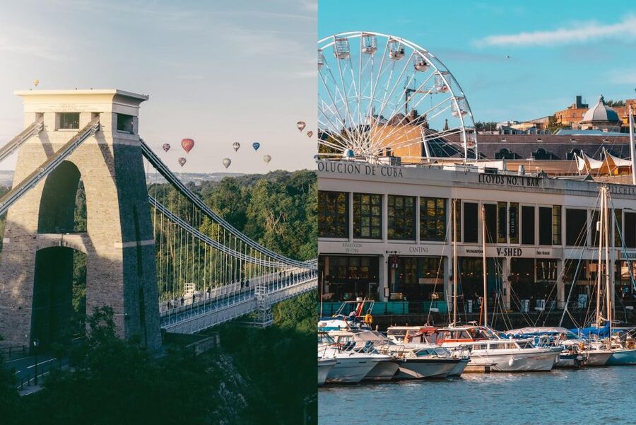 Bristol: Fun Puzzle Treasure Hunt to a Pub! + Team Racing! - The two-route race for competitive groups