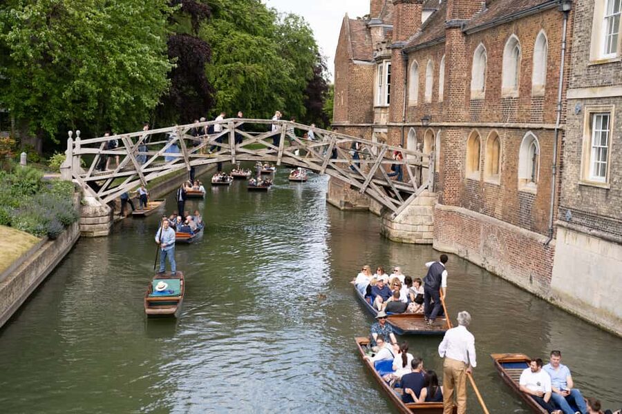 Cambridge: Punting Tour on the River Cam - Wren Library offers a quieter architectural moment