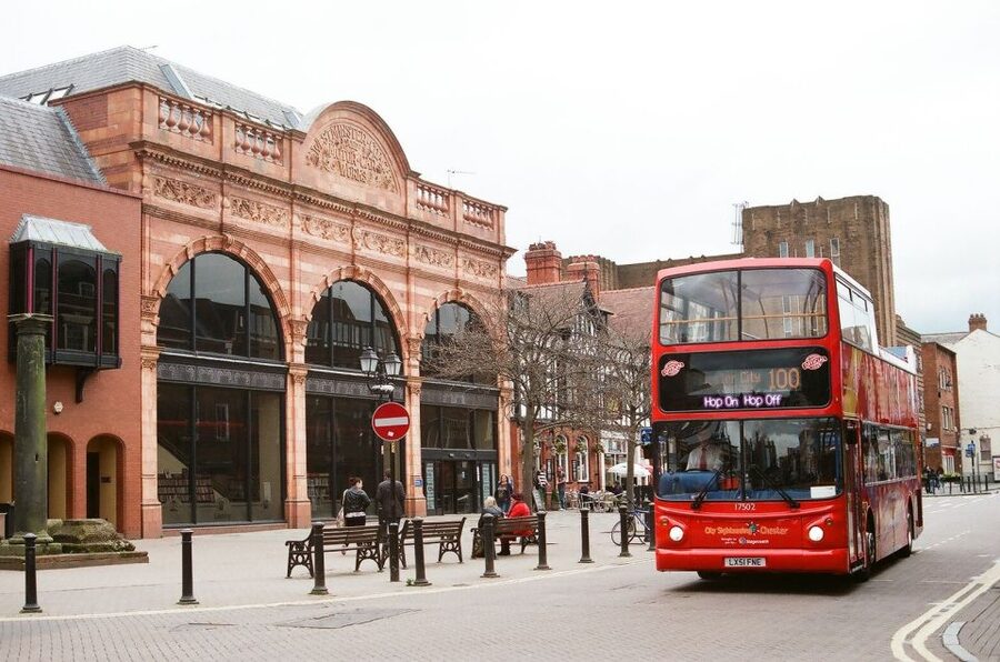 Chester: City Sightseeing Hop-On Hop-Off Bus Tour - Stops 1 to 4: transport links and the city approach