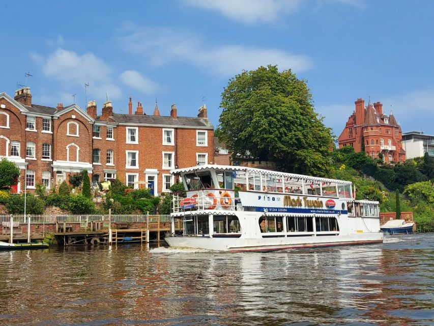 Chester: Half-Hour City Cruise - Heading upstream beneath Queen’s Park Suspension Bridge