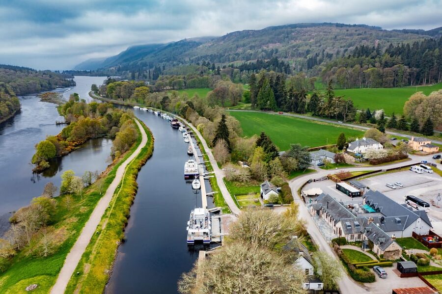 Dochgarroch: Caledonian Canal and Loch Ness 50min Cruise - Turning back before Urquhart Castle