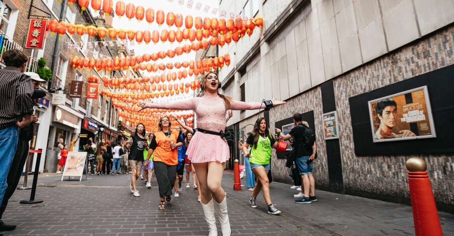 Drag Queen Disco Diva Tour - Silent Disco Walking Tour - Chinatown is the main photo stop