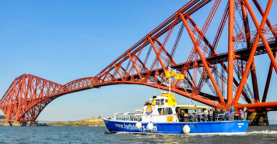 Edinburgh: 'Firth of Forth' Three Bridges Sightseeing Cruise - The Forth Bridge from the water