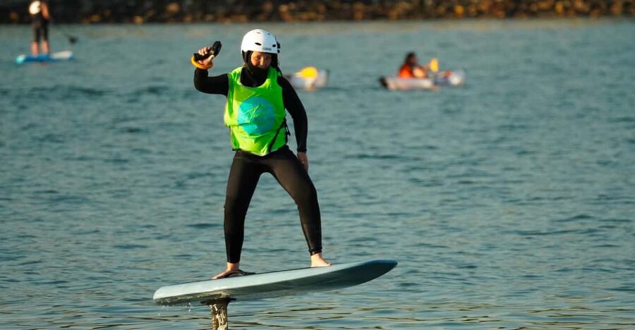 Edinburgh: Fly Over Water On an Electric Hydrofoil Surfboard - Starting near South Queensferry and the Forth Bridge