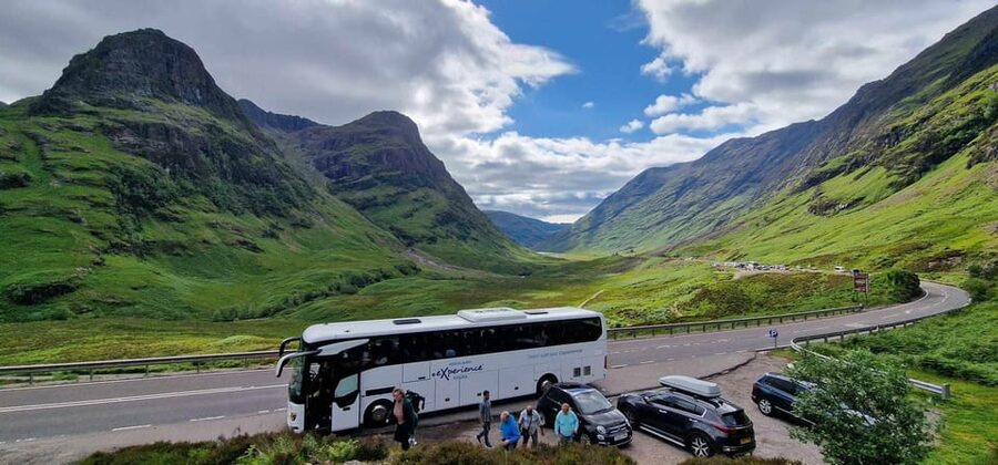 Edinburgh: Loch Ness, Glencoe, Coos & the Highlands Day Tour - Perthshire and the Cairngorms: scenery through the coach window