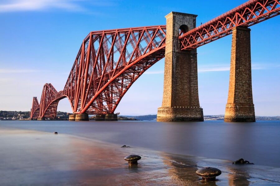 Edinburgh: St Andrews, Dunnottar Castle & Falkland Tour - The Forth Bridge at South Queensferry