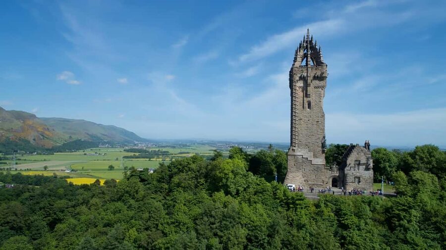 From Glasgow; Stirling and Scenic District 7 Hour Tour - The Wallace Monument: 220 feet high and 276 steps up