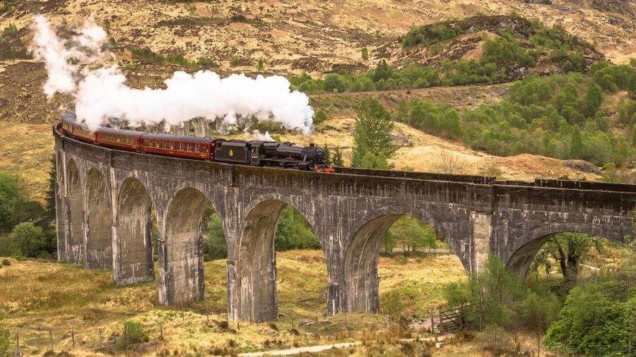 From Inverness: Jacobite Steam Train and Highlands Tour - The Road to the Isles and the return by coach
