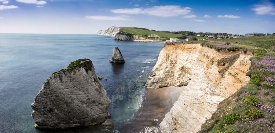 From London: 3-day Isle of Wight & the Southern Coast Tour - St. Catherine’s Down at the end of the day