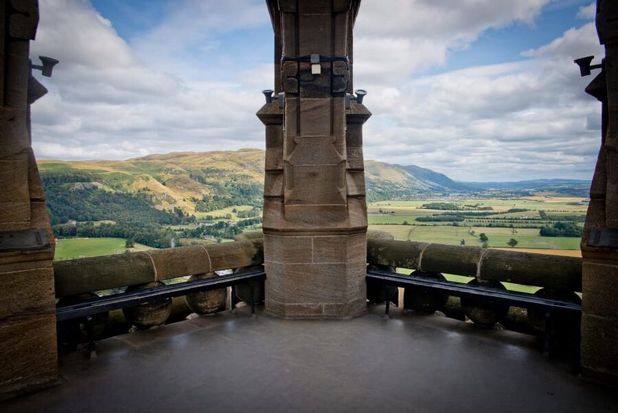 Greenock Cruise Terminal; Stirling Castle and District Tour - Stirling Castle on its volcanic outcrop