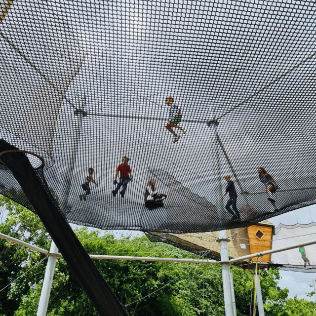 Gripped London: Zip Line, High Ropes & Freefall Adventure - Power Fan Descender: a controlled free-fall