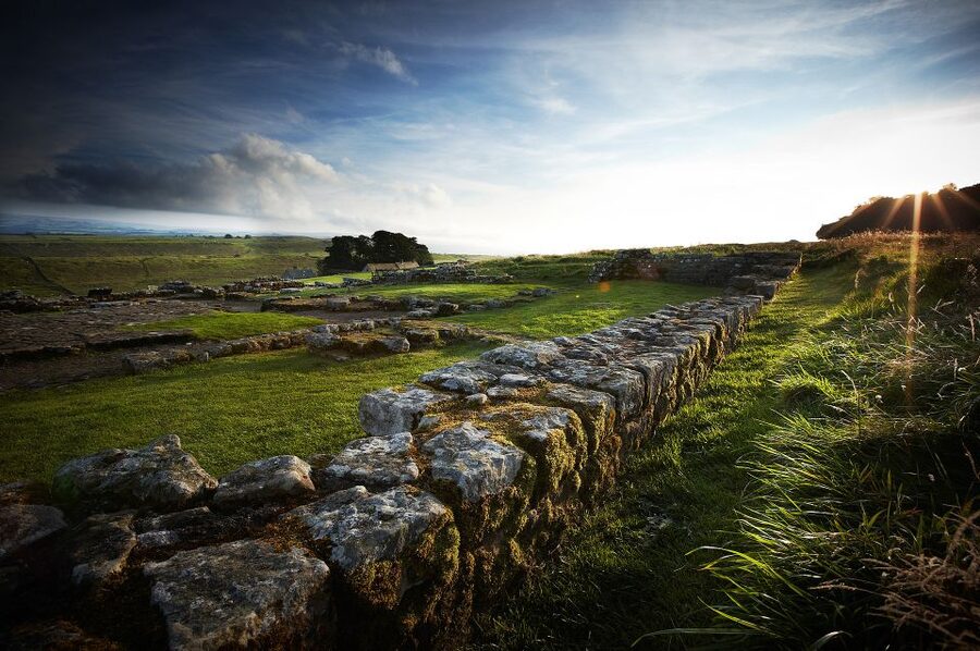 Hadrian's Wall: Housesteads Roman Fort Entry Ticket - Rebuilding the fort inside the mini-cinema
