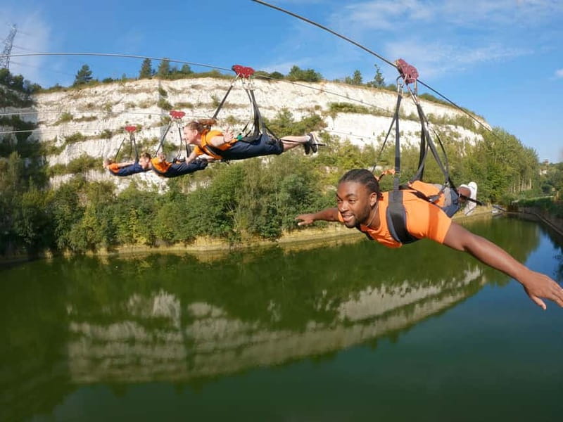 Kent: England’s Longest Zip Wire – 720m Flight over Quarry - Flying Superman Style for 720 Meters