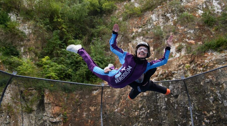 Kent: Outdoor Aeroduim Skydiving Experience - Arriving at the cream-colored dome