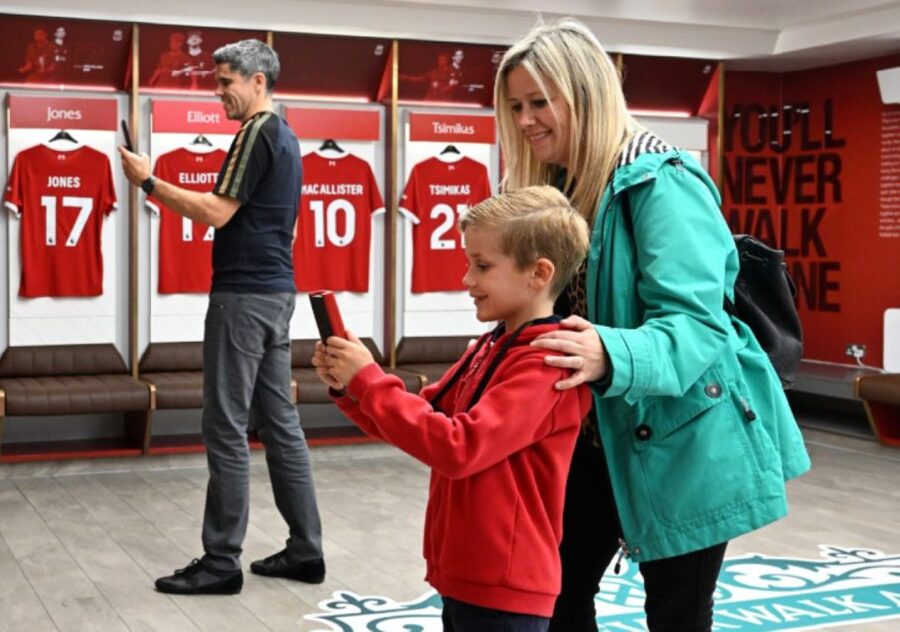 Liverpool Football Club: Legends Q&A and Stadium Tour - Walking through the player tunnel beneath This is Anfield
