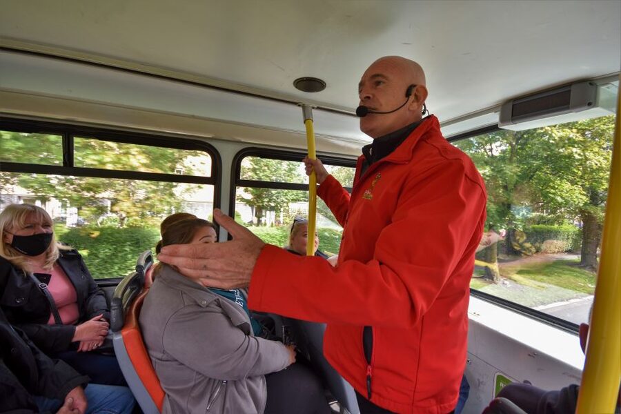 Liverpool: Open-Top Sightseeing Hop-On Hop-Off Bus Tour - The Philharmonic Dining Rooms and the free glass of bubbly