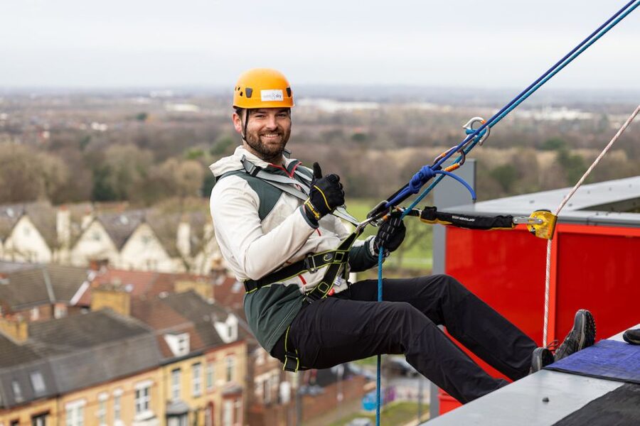 Liverpool: The Anfield Abseil & Liverpool FC Museum - Safety gear, harness checks, and instructor support