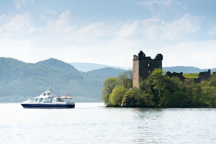 Loch Ness: Urquhart Castle Round-Trip Cruise - The First Look Across Loch Ness