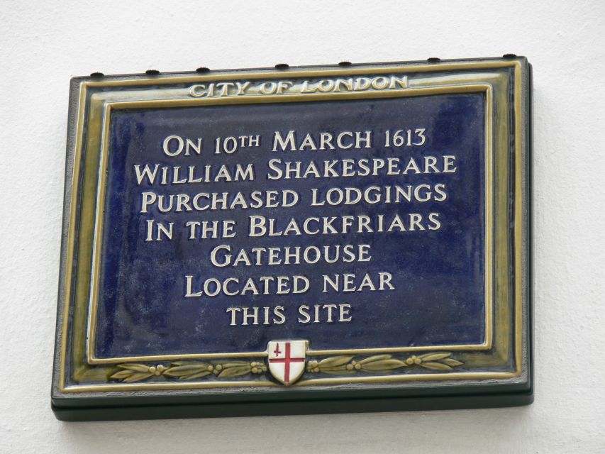 London: 2-Hour Shakespeare Walking Tour - Blackfriars and the theater world Shakespeare knew