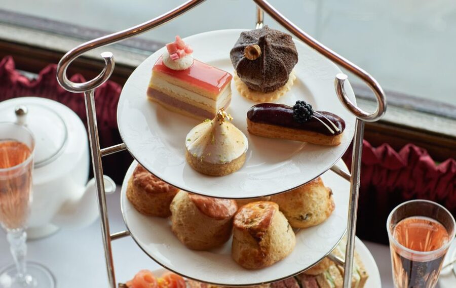London: Afternoon Tea at The Rubens at the Palace - Warm scones with clotted cream and preserves