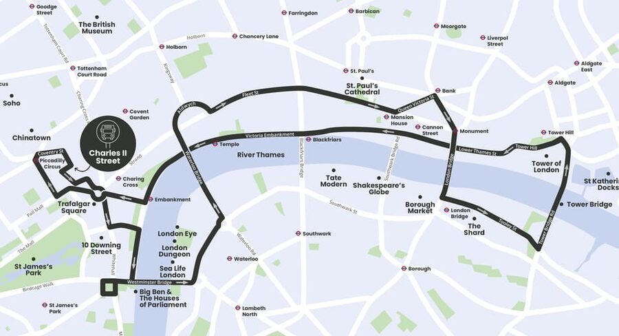 London: Bar Bus Tour by Tootbus - Key Points at a Glance