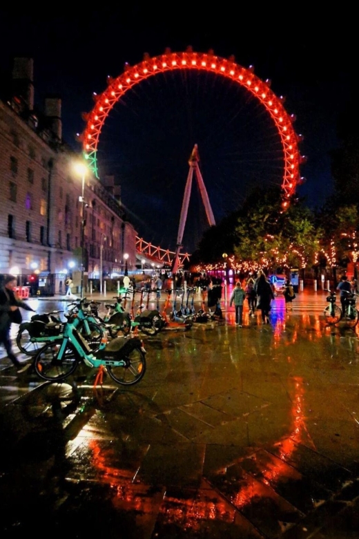 London Bridges Night Time Light Private Tour - The London Eye as the brightest landmark