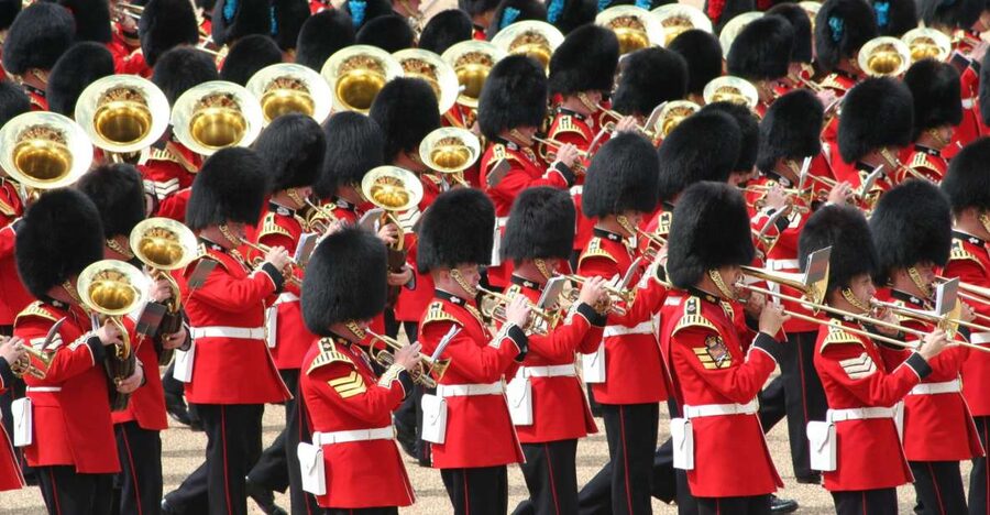 London Changing of the Guard Tour - Front Row 12 guests 2,5h - Trafalgar Square and Nelson’s Column set the scene