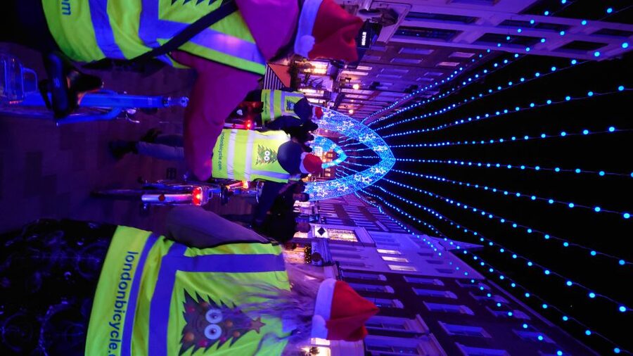 London Christmas Lights Bike Tour - Big Ben, Parliament, and London’s grand evening frame