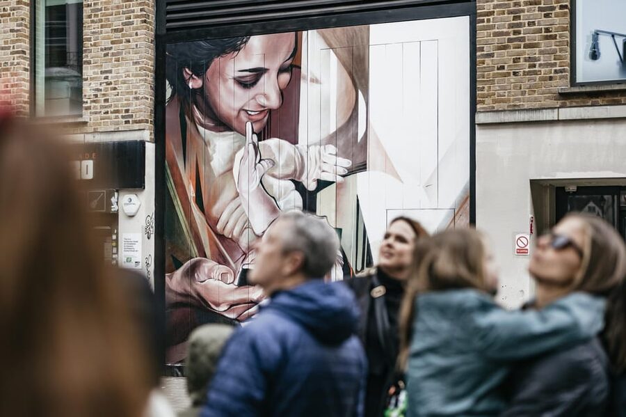 London: East End Street Art Tour and Spray Painting Workshop - Starting under the White Goat at Old Spitalfields Market