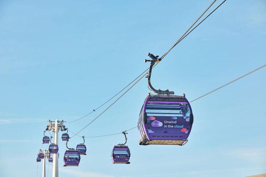 London: IFS Cloud Cable Car - Starting at Greenwich Peninsula Near the O2