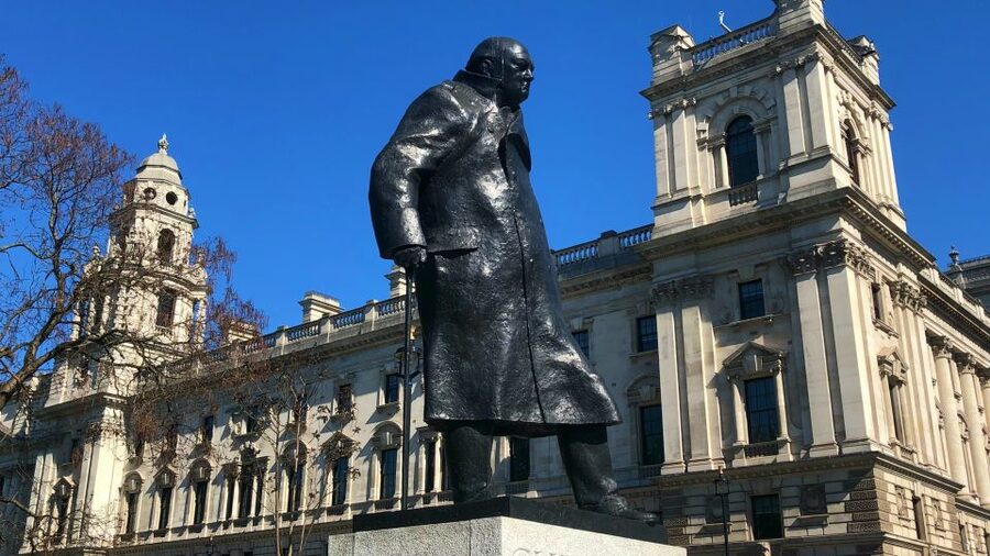 London: London in WW2 and Churchill War Rooms Entrance - The Cenotaph and the meaning of Whitehall