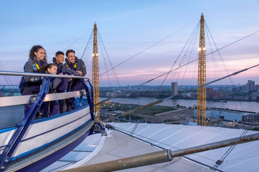 London: O2 Arena Rooftop Climbing Experience - The winter snow globe option