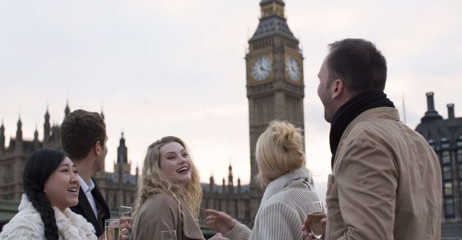 London: River Thames Evening Cruise with Bubbly and Canapés - The London Eye, Parliament, and Westminster views