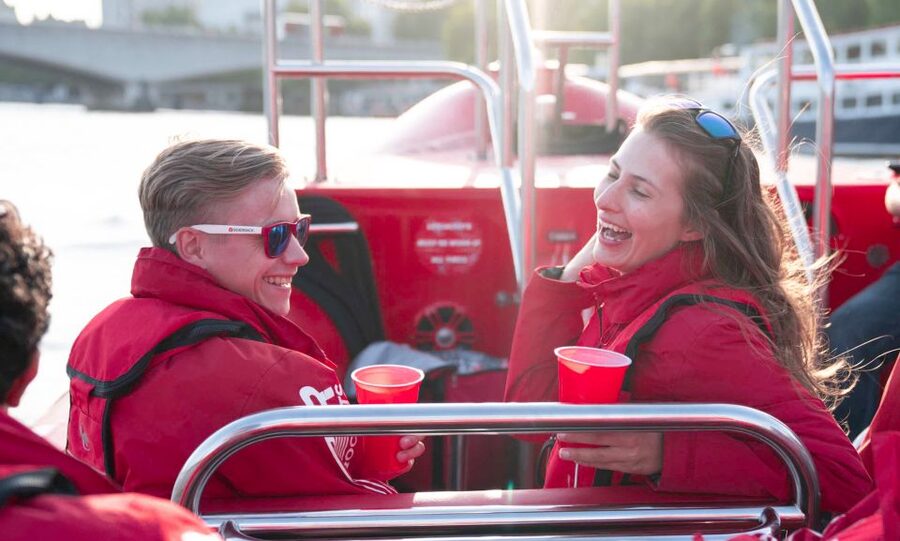 London: River Thames Sunset Speedboat Experience with Drink - What $87 gets you