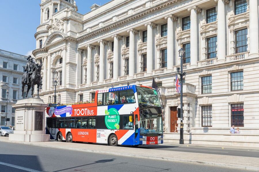London: Tootbus Hop-on Hop-off with optional River Cruise - Trafalgar Square, Piccadilly Circus, and Soho