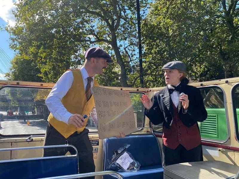 London Vintage Bus Tour: Live Comedy Sightseeing Show - Booking and practical details
