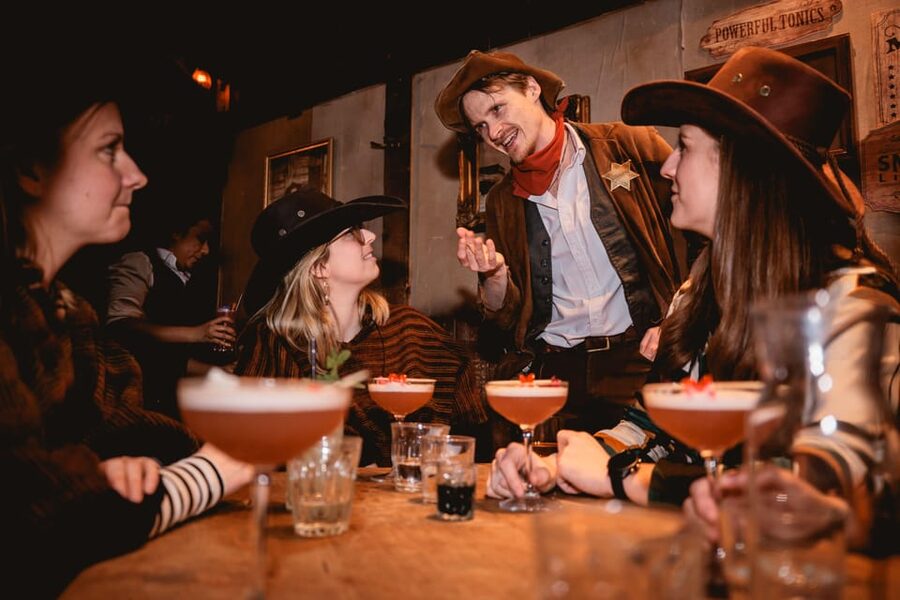 London: Wild West Saloon Immersive Cocktail Experience - Dice, cards, and the choice to perform