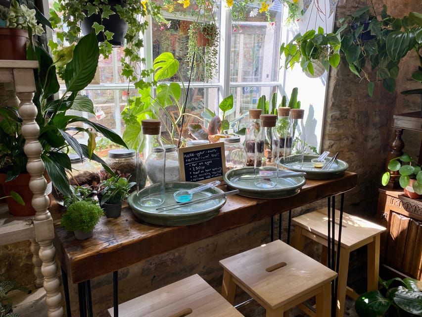 Make Your Own Terrarium in a houseplant paradise - Finding Cotswold Plant House in the Stable Yard